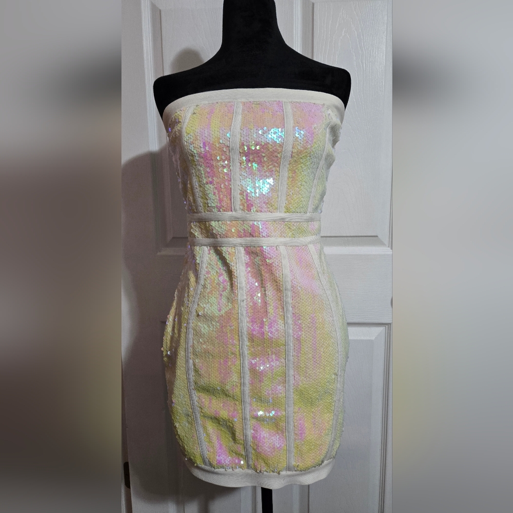 Forever 21 Medium Sequin Bandage Dress